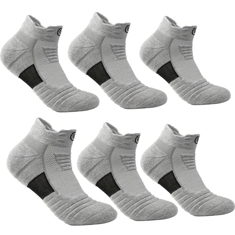 3/6 Pairs Sports Socks For Man High Quality Comfortable Breathable Basketball Short Socks Casual Fashion Low-cut Ankle Socks