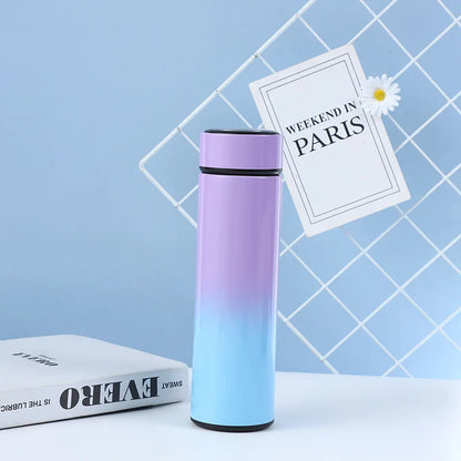 Smart Touch Temperature Display Stainless Steel Vacuum Insulated Tumbler with Gradient Color for Christmas Gift Travel Drinkware