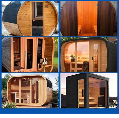 Customizable 2 Person Mini Infrared Sauna Hemlock Wood Low EMF Far Infrared Heaters for Home Detox Health Relaxation