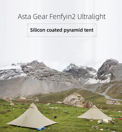 ASTA GEAR Fengyin2 Pyramid Tent Outdoor Ultralight 20D nylon Tent Camping Windproof Hiking Backpacking