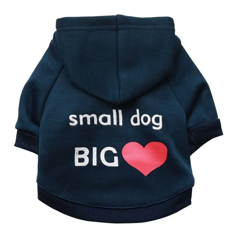 Security Dog Hoodie, Small Dog Coat, Chihuahua Sweatshirt, French Bulldog, Warm Puppy Clothes, XS-L