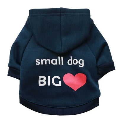 Security Dog Hoodie, Small Dog Coat, Chihuahua Sweatshirt, French Bulldog, Warm Puppy Clothes, XS-L