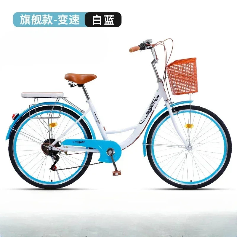 Cycling City 24/26 inch men's and women's bicycles light commuting ladies' student bikes leisure bicycles 2023