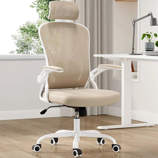 Ergonomic Office Chair, Home Office Desk Chair with Headrest, High Back Computer Chair