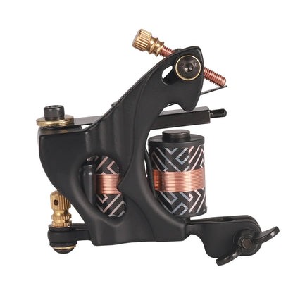 Professional Coil Tattoo Machine 10 Warp Coils Cast-iron Handmade Tattoo Guns for Liner Shader Tattoo Artist Supplies