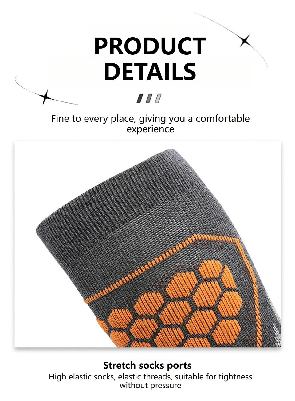 GTUBIKE Thermal Winter Cotton Men Women Ski Socks High Elastic Sports Socks Snowboarding Cycling Adult Skiing Thicker Leg Warm