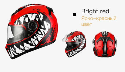 Motorbike Helmet  For Adults Motocross Helmets Casco Motorbike Helmet Full Face  Modular Dual Lens Double Visors