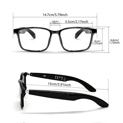 AI Translation Smart Wireless Glasses feature open-back earbuds, a premium feel, and support real-time translation of ov