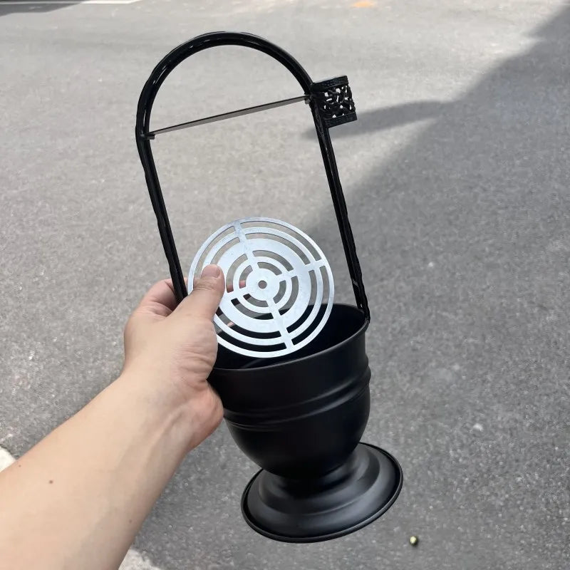Black Hookah Charcoal Basket Coal Holder for Narguile Chicha Smoking Accessories