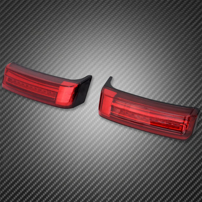 2xMotorcycle LED SaddleBag Turn Lamp Light Run Brake Light For Harley Touring Street Glide Road King FLHR Limited CVO 2014-2022