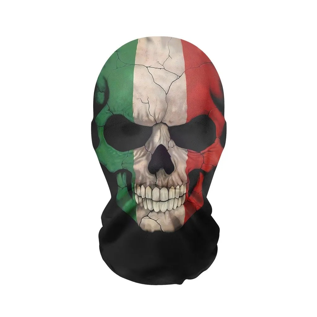 Skeleton Full Face Fashion Headwear Mask Motorcycle Perspective Net Balaclava Bike Outdoor Wearing Halloween, Christmas Mask