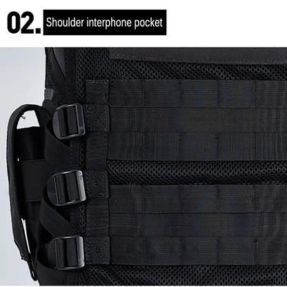 Multi-Pocket Swat Army Tactical Vest Jungle Combat Body Armor Vests Security Hunting Outdoor CS Game Airsoft Training Jacket
