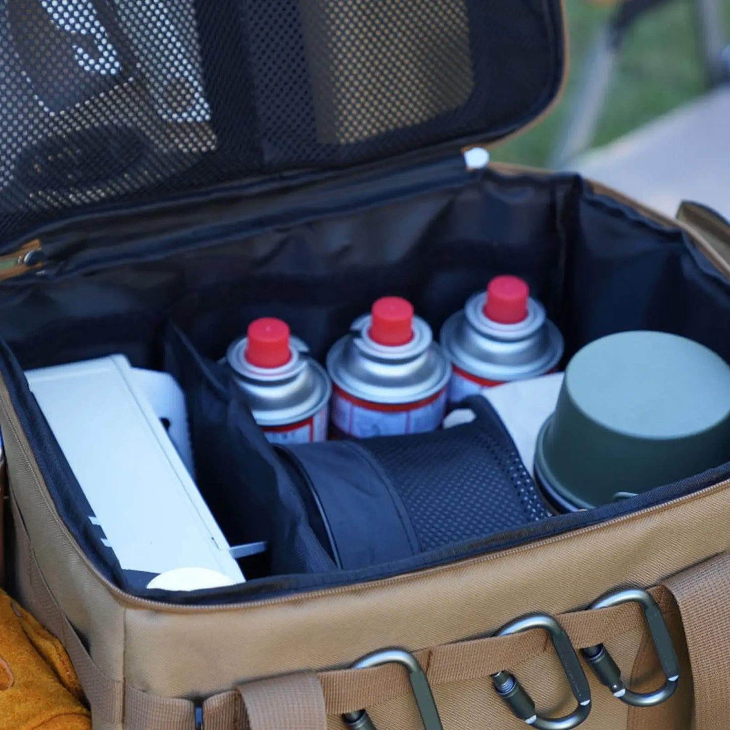 Camping Organizer Bag Utility Tote Bag Camping Organizer 30L Utility Duffel Foldable Container with Handle for Moving Dorm