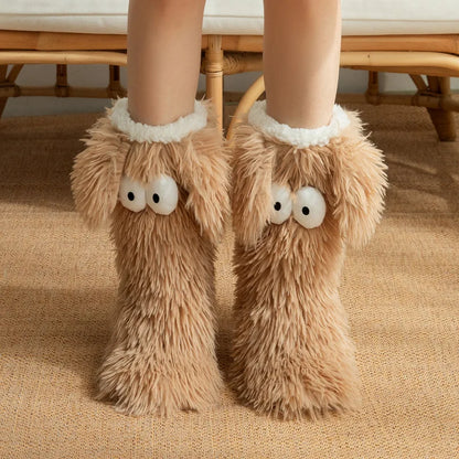 2026 New Animal Socks 3D Plush Crochet Animal Socks Cute Animal Socks Warm Floor Socks Cartoon Socks