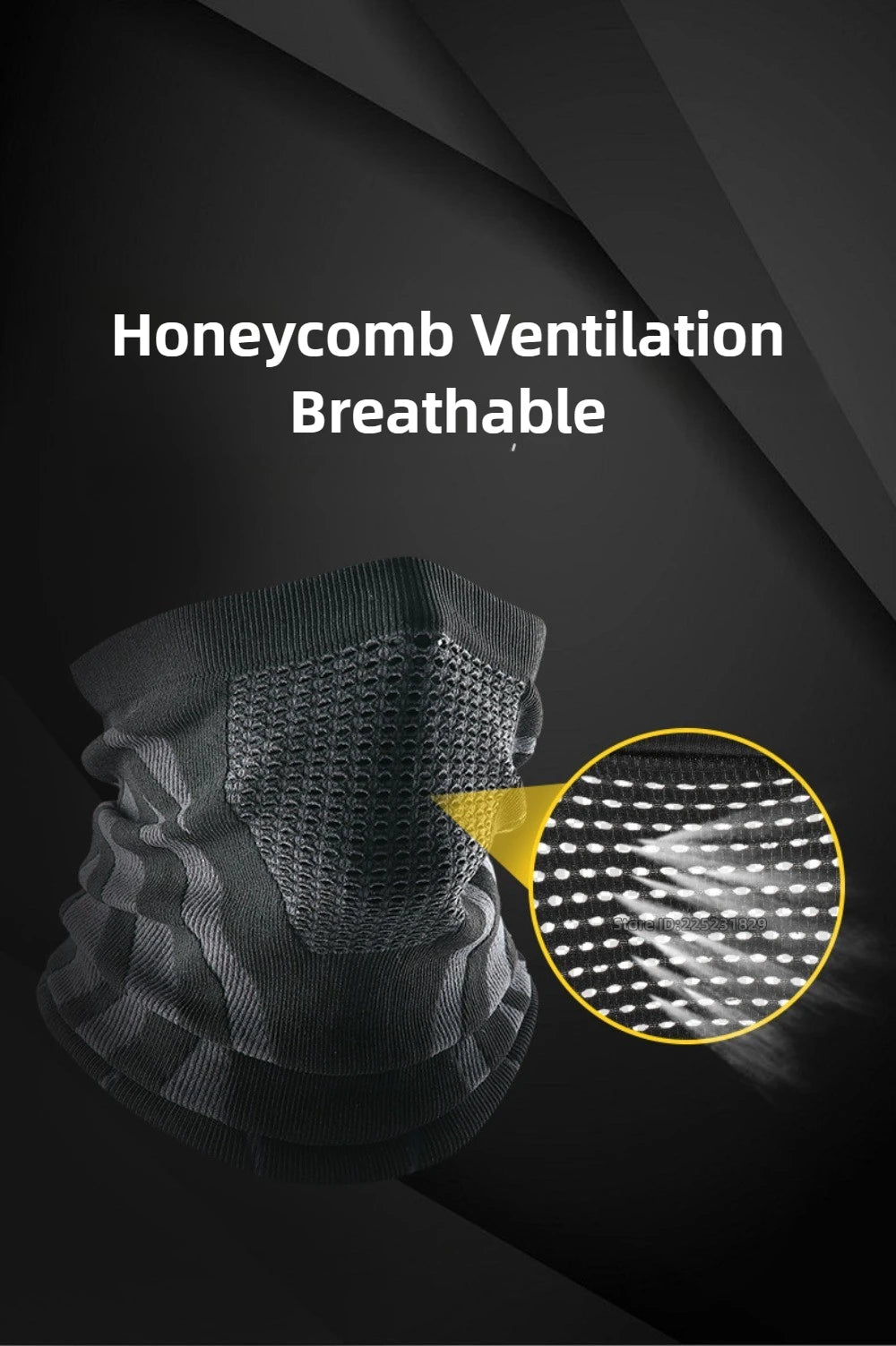 Motorcycle Balaclava Winter Neck Warmer Windproof Face Mask Cold Protection Seamless Scarf Ear Cover Breathable Riding Outdoor