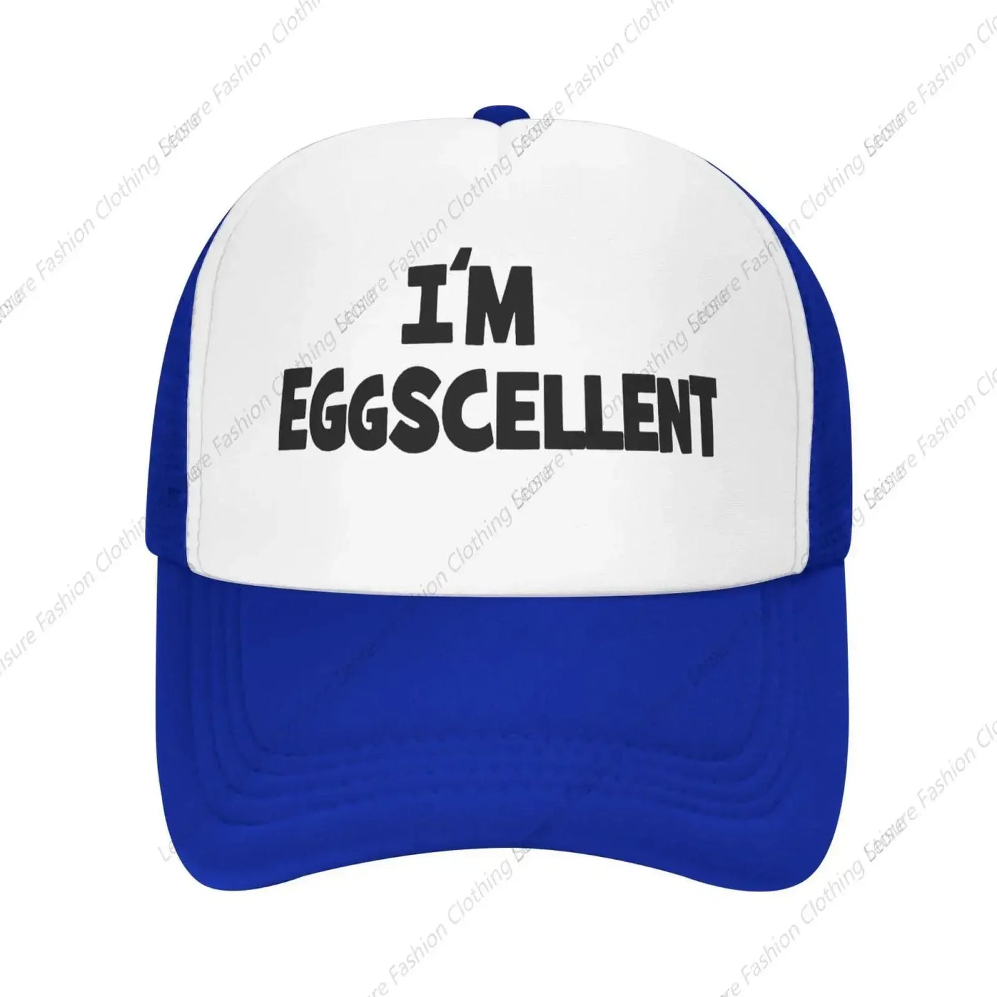 I'm Eggscellent Baseball Hats for Men Women Adjustable Dad Trucker Hat Outdoor Daily Leisure Caps