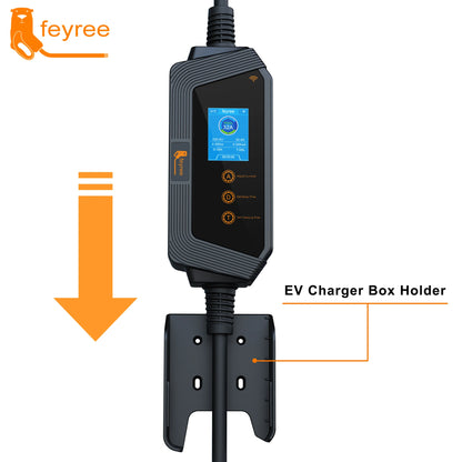 feyree Type1 7KW 32A 1Phase Portable EV Charger J1772 Socket with 5m Cable Smart APP WIFI Control Version for Electric Vehicle