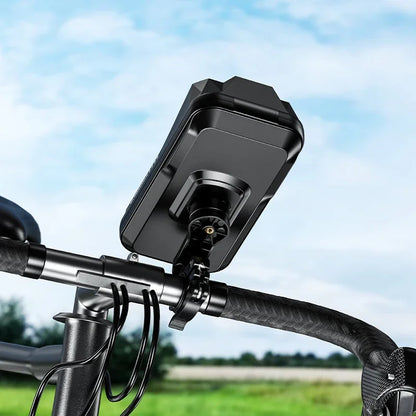 Adjustable Motorcycle Waterproof Holder Universal Anti Fall Phone Mount Handlebar Suitable Motorcycle Bike Phone Holder
