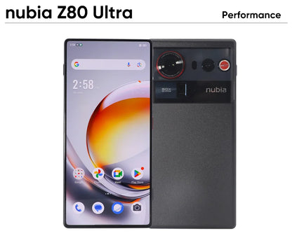nubia Z80 Ultra 5g Smartphone Global Version Snapdragon 8 Elite Gen 5 6.85'' 144Hz Oled Display 7200Mah 90W Fast Charging 64Mp