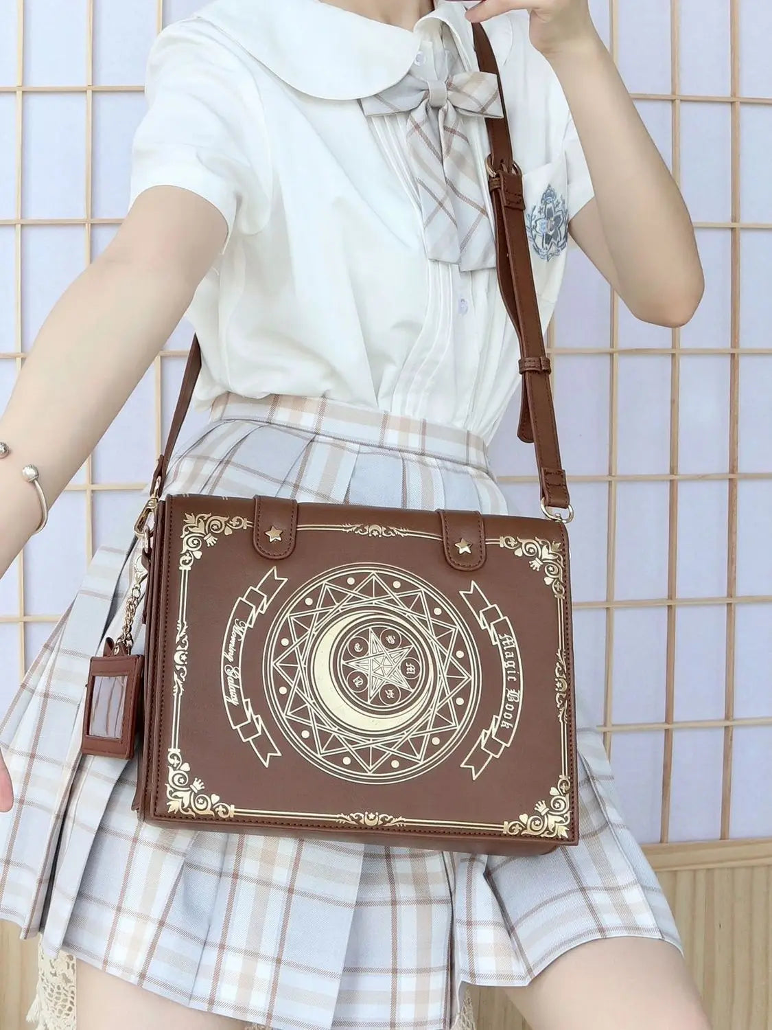Y2K Magic Book Lolita Ita Bag Gothic Shoulder Bag Girls Transparent Pocket Cute Crossbody Handbags Women's Mini Backpacks Purse