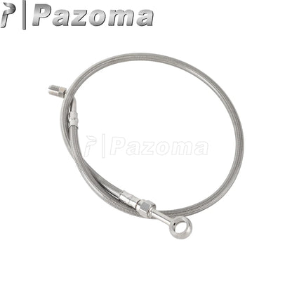Motorcycle Hydraulic Banjo Braided Line Steel Brake Hose Cable For Harley Softail Slim Breakout Deluxe Street Bob Fat Boy 18-23