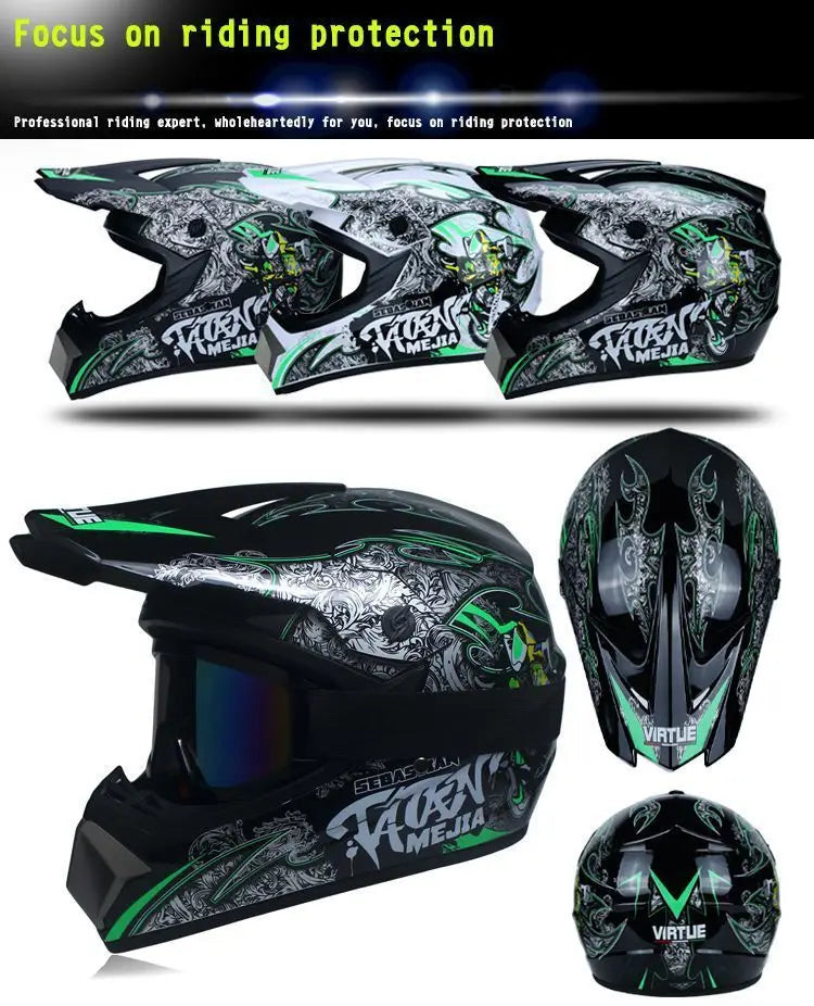 four seasons Racing Helmets Motorcycle Helmet  riding helmet and  rally Helmet Large adv Sports helmet Motocross Helmet Casco