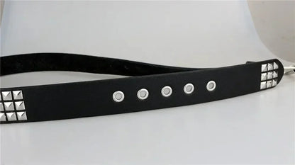 2025 New Square Bead Rivet Belt Metal Pyramid Belt Men and Women Punk Hardware Jeans Belt Y2K Belt Designer Belt Women's Belts