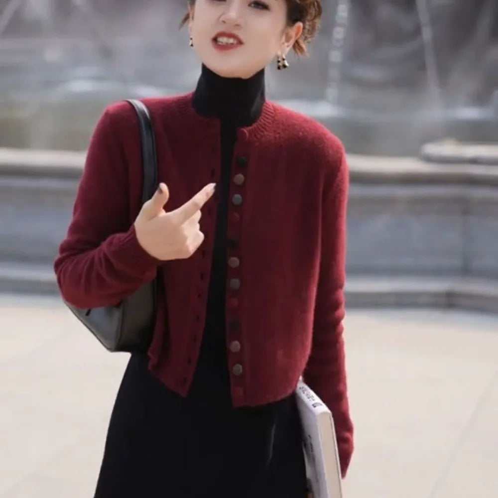 Thin Cardigan Sweaters for Women Clothing Autumn Fashion Clothes Basic Coat Women Jacket Casual Outerwear Streetwear Knit Tops