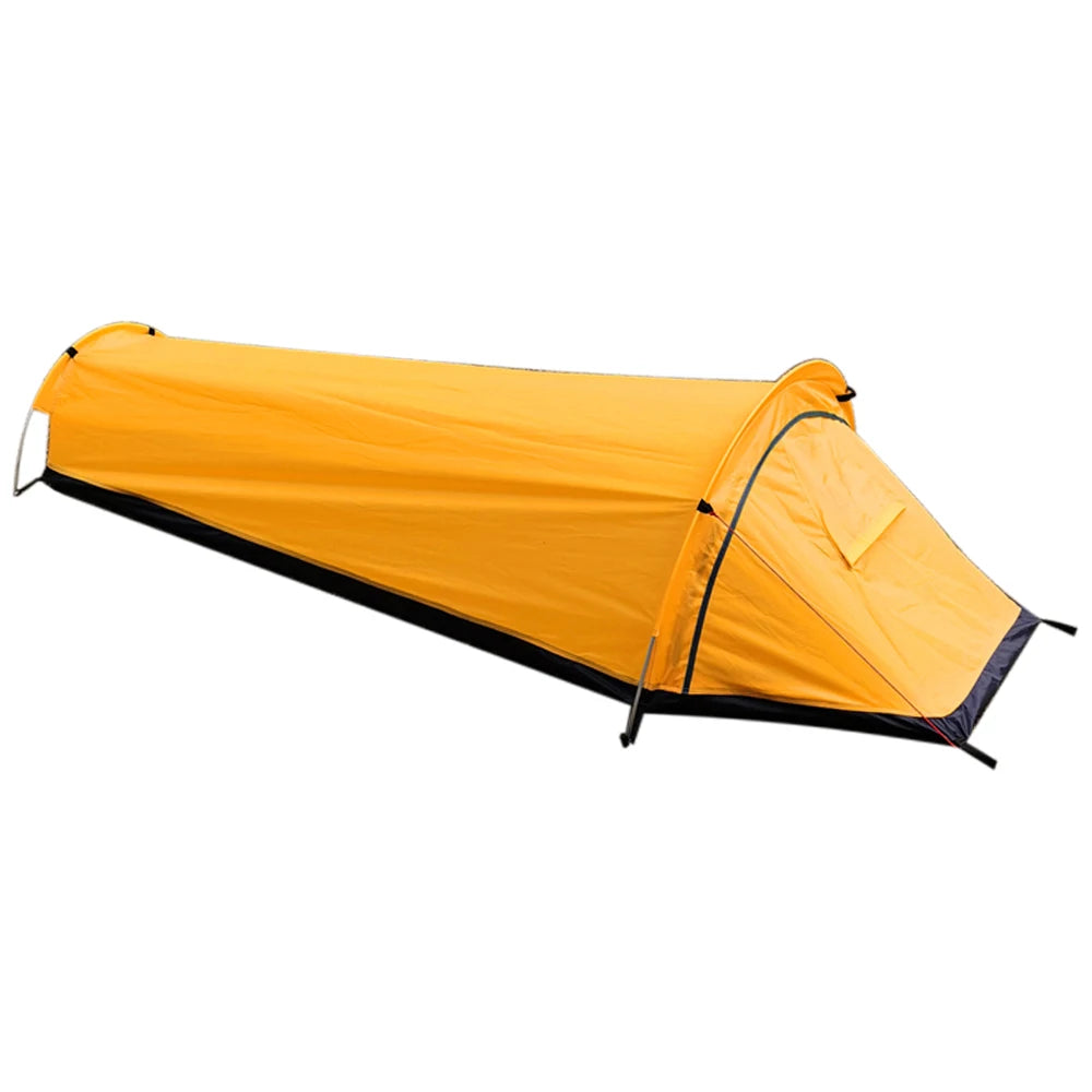 Portable Backpacking Tent Outdoor Camping Sleeping Bag Tent Beach Lightweight Single Person Sleeping Bag Tent with Storage Bag