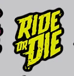1PC/set Bike Frame Stickers Ride Or Die Top Tube Decals For MTB Bicycle Decorative Frame Bike Car Auto Motorcycle Accessories