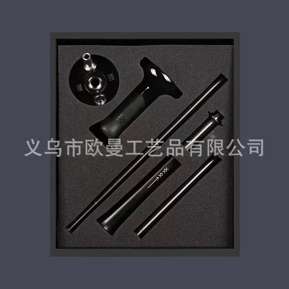 DOOSHA Shisha Hookah Set 304 Stainless Steel Large Hookah Smoking Set Russian Shisha With Bottle
