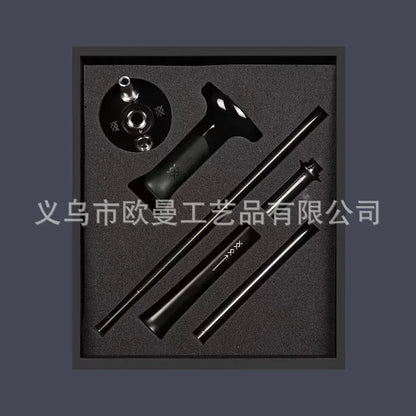 DOOSHA Shisha Hookah Set 304 Stainless Steel Large Hookah Smoking Set Russian Shisha With Bottle