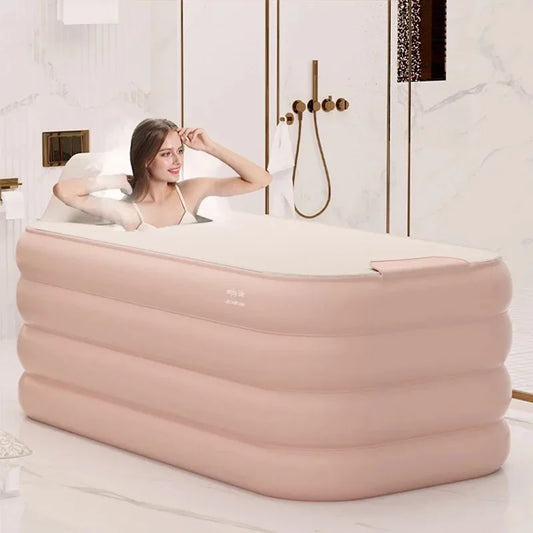 Adult Portable Bathtub Folding Body Sauna Shower Steam Inflatable Whirlpool Bathtub Simple Baignoire Bathroom Supplies