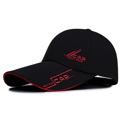Summer Men Baseball Cap Letter Print Sports Sun Hat Cotton Adjustable Long-Brim Snapback Sun Visor Caps Hip Hop Baseball Hat