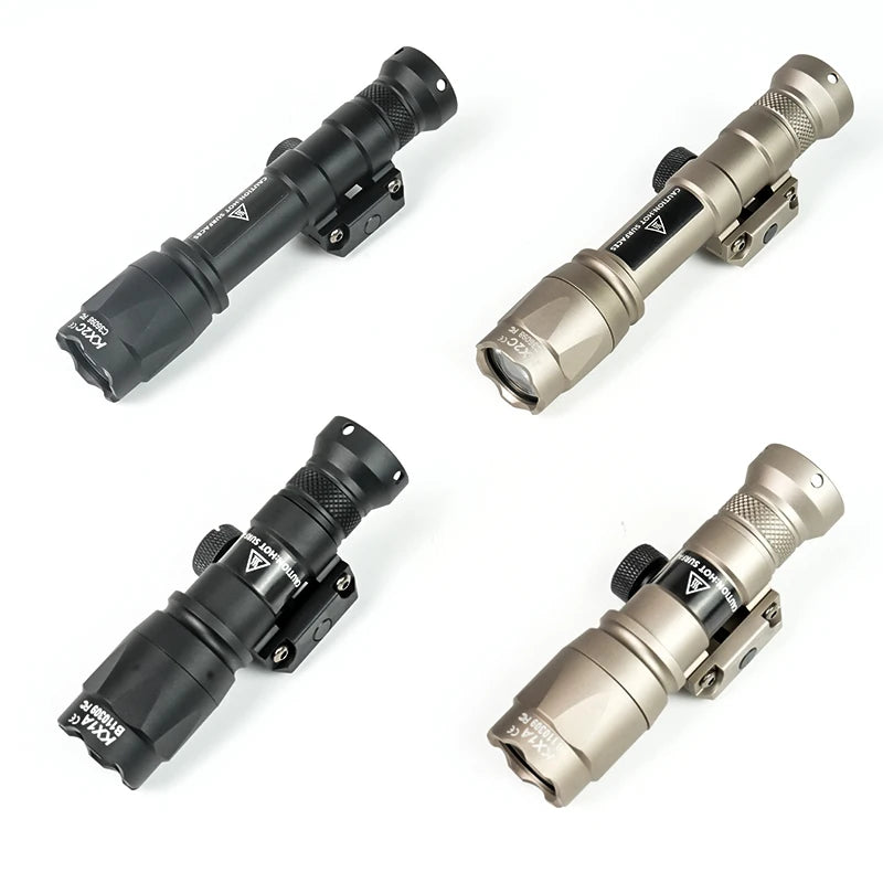 Airsoft Tactical SF M300C M600C Flashlight White LED Light AR15 Rifle Hunting M300 M600 Metal Scout Light Fit 20mm Rail