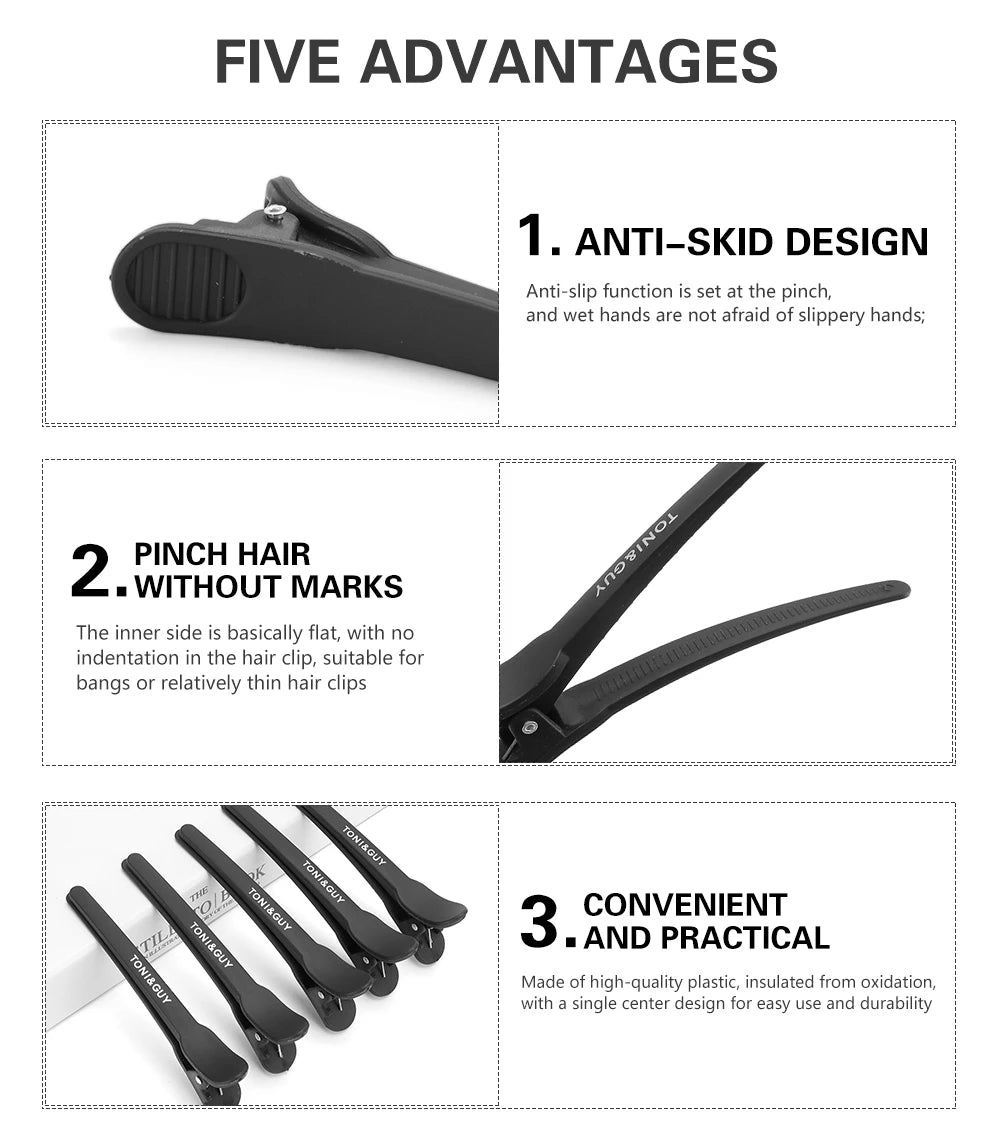 12 PCS Hair No Crease Hair Clips For Women Non Slip Clips For Hair Sectioning Salon And Home Haircutting &Styling Accessories