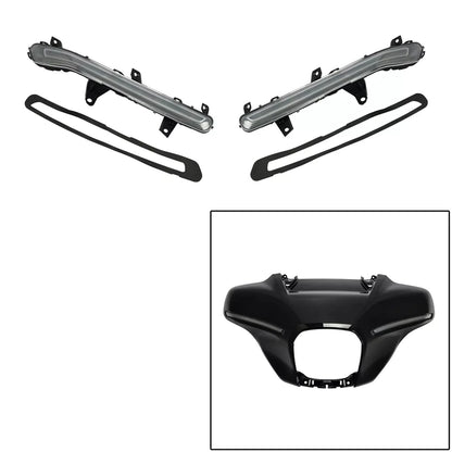 Turn Signal Batwing Fairing Light Fit For Harley CVO Street Glide 2023-2025 FLHX 2024-2025 FLHXU 2025