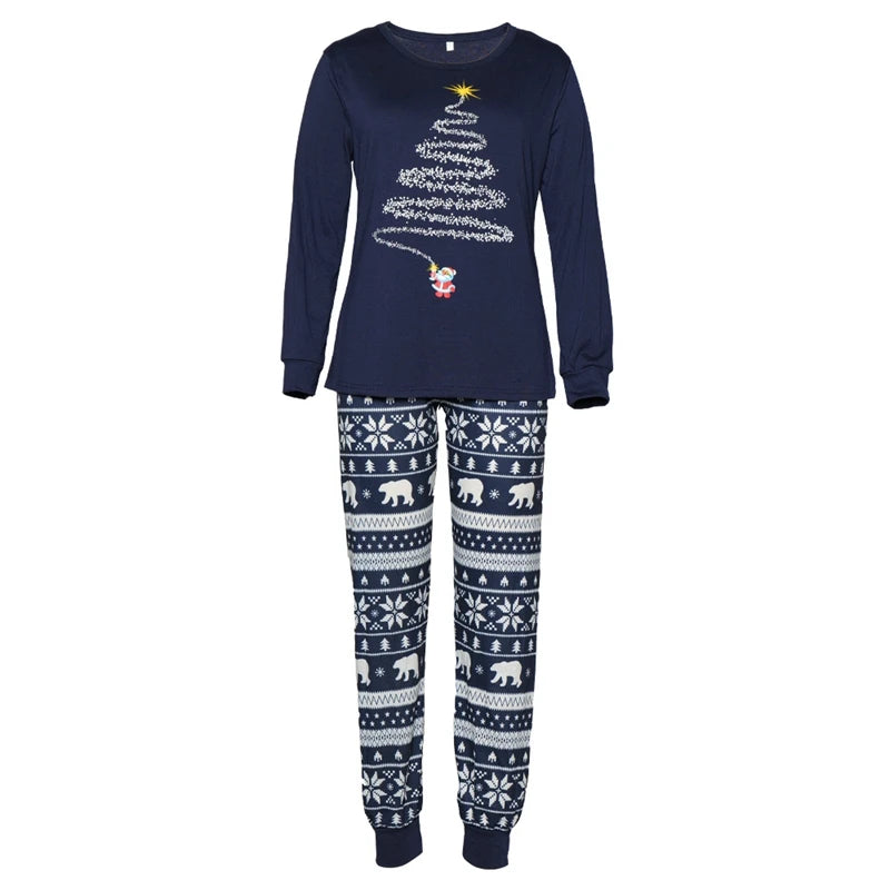 Christmas Family Matching Pajamas Set Firework Print Mom Dad Kids Home Clothes Warm Soft Sleepwear Baby&Dog Romper Pjs Xmas Look
