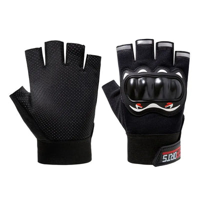 Men Half Finger Gloves Slip Rresistant Wear-resistant Racing Off-road Shatterproof Breathable Motorcycle Bicycle Tactical Glove