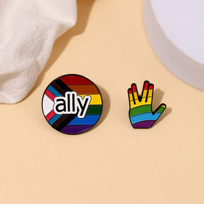LGBT Rainbow Enamel Pins Pride Gay Asexual Trans Lesbian Dialog Box Brooches Lapel Backpack Badge Jewelry Gifts Accessories