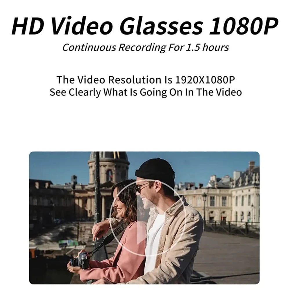 HD 1080P Mini Glasses Camera Video Recorder Wearable Sunglasses Camera Portable Outdoor Sports DV DVR Surveillance Camcorder