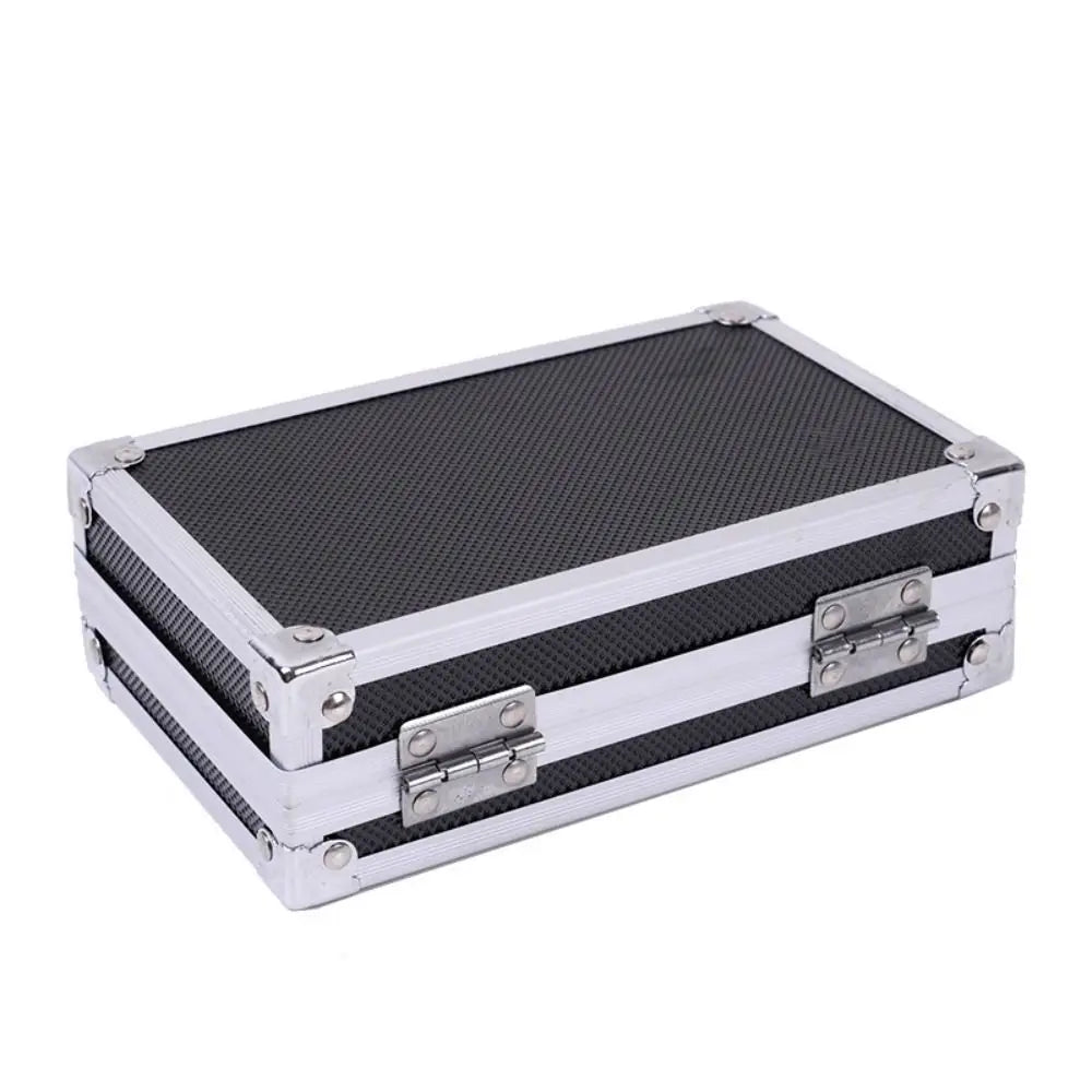 Shockproof Aluminum Alloy Tool Box Drop-Resistant Impact Resistant Portable Tool Case Protective Handheld Safety Briefcase
