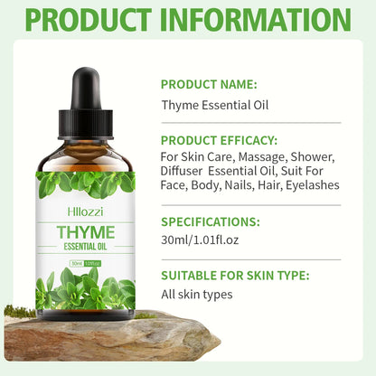 Thyme essential oil  White Vanilla Rich Smell Skin Care Hair Care Hydrating Moisturizing Aromatherapy Aromatherapy Candle