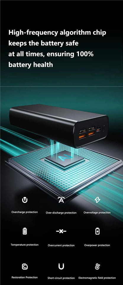 Lenovo 500000mAh Wireless Magnetic Power Bank PD22.5W Super Fast Charging External Battery for Magsafe For iPhone Huawei Samsung