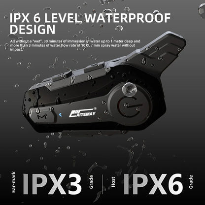 X1 Plus Motorcycle Bluetooth 1000M Intercom Helmet Headset For 2 Rider Intercomunicador Moto Waterproof Interphone Earphone
