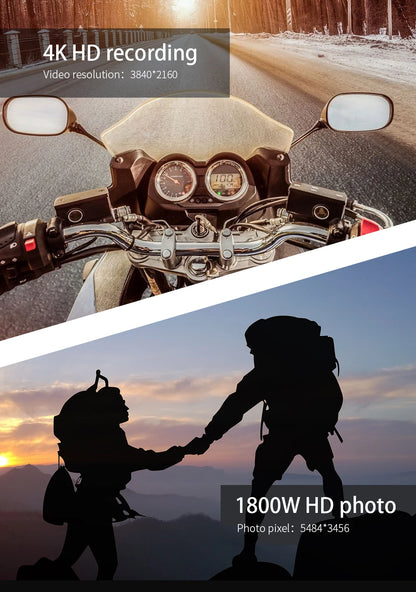 4K HD Smart Glasses Camera Mini Eyewear Camcorder for Outdoor Cycling Driving Video Recordings