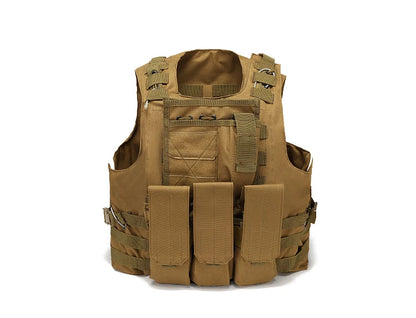 Nylon Tactical Vest Body Armor Hunting Carrier Accessories Men Combat MOLLE Camo Military Vest Outdoor CS Hunting