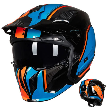 MT New Full Face Helmet Motorcycle Helmets Modular High Quality DOT ECE Approved Personality Off Road Moto Helmets Fashion