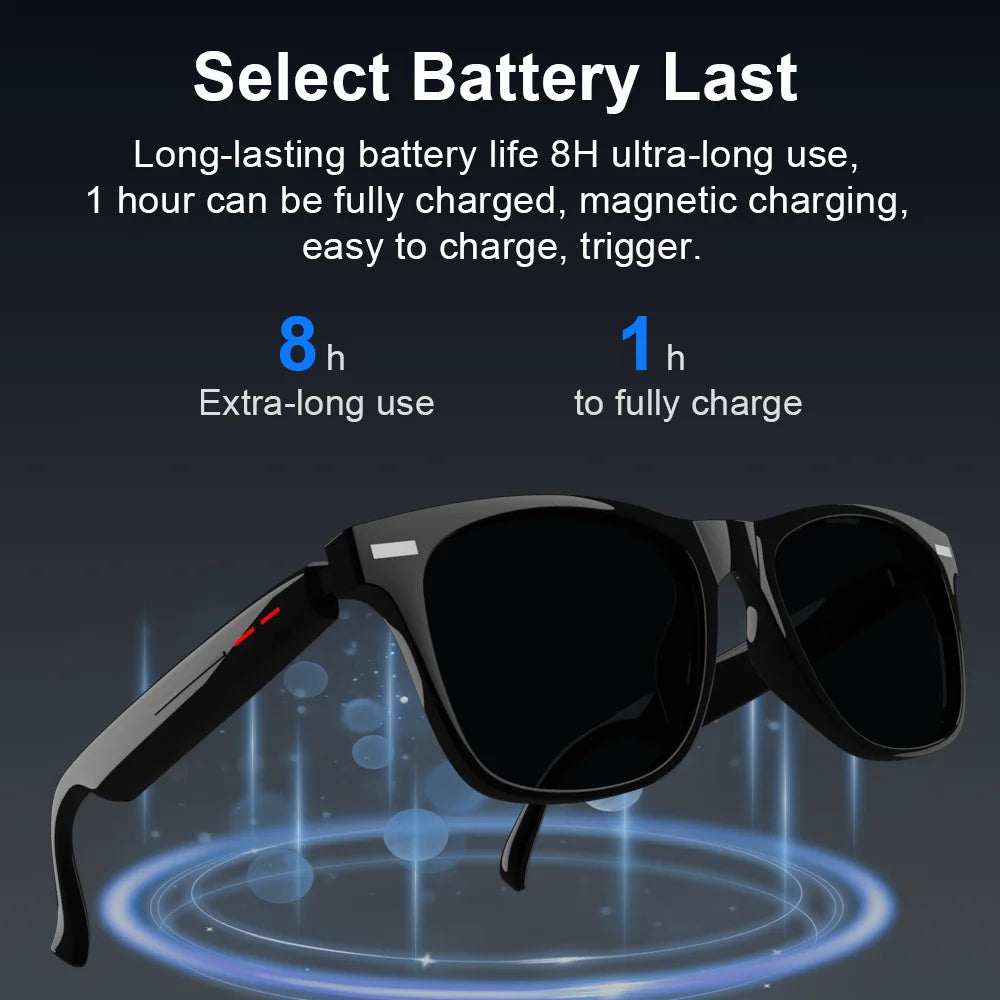 LAXASFIT New Smart Wireless Bluetooth Glasses TWS Listen to music and answer phone calls Men Women Fashion Sunglasses Eyeglasses