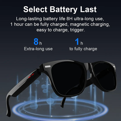 LAXASFIT New Smart Wireless Bluetooth Glasses TWS Listen to music and answer phone calls Men Women Fashion Sunglasses Eyeglasses
